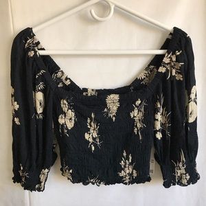 UO Smocked Crop Top